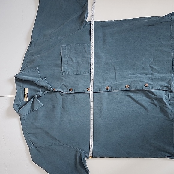 Tommy bahama 100% silk button down shirt/ XL - Picture 5 of 10